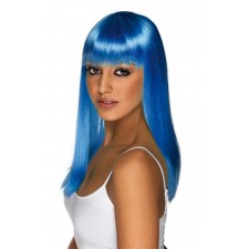 Ladies Blue Fancy Dress Wig