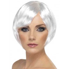 White short Babe Wig