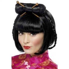 Ladies Oriental Geisha Girl Fancy Dress Wig