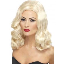 Ladies Long Blonde 1920s Fancy Dress Wig