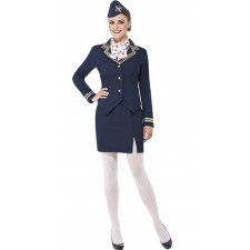 Ladies Airways Attendant Fancy Dress Costume