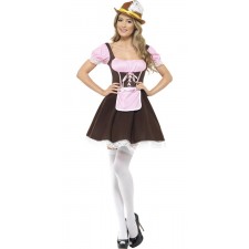 Ladies Swiss Tavern Wench Fancy Dress Costume