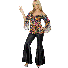 Flares And Top Hippy Costume