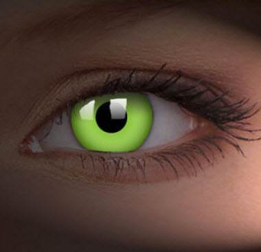 green contact lenses
